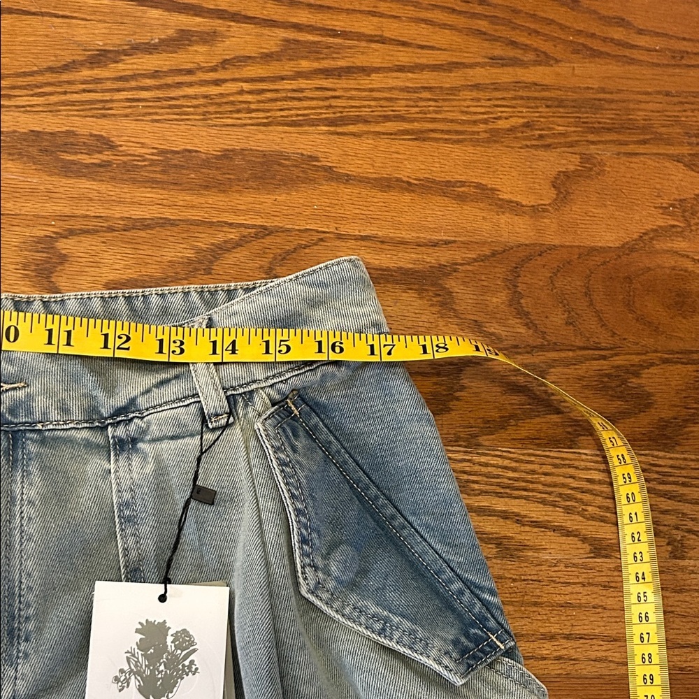 XTonz Jeans Men’s Size L Distressed Barrel Leg Denim Hipster Oversized NWT - Picture 4 of 12